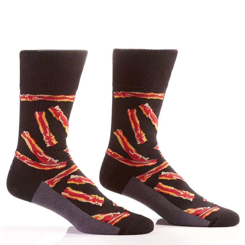 Yo Sox Makin' Bacon-Mens Crew Socks